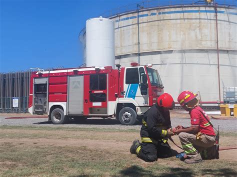 Participamos De Un Simulacro De Incendio En El Puerto De San Lorenzo