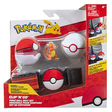 Pokemon Clip N Go Poke Ball Belt Set Assorted Pokemon Prima Toys