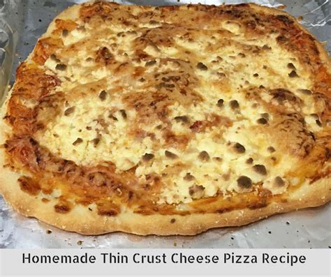 Thin Cracker Crust Cheese Pizza - Crispy, Crunchy, Homemade