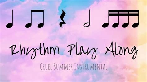 Cruel Summer Instrumental Play Along by Mrs McMahon Music Classroom