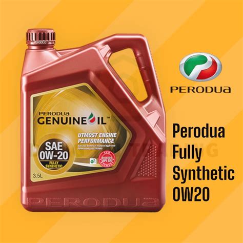 New Packaging Perodua Genuine Oil Fully Synthetic W L