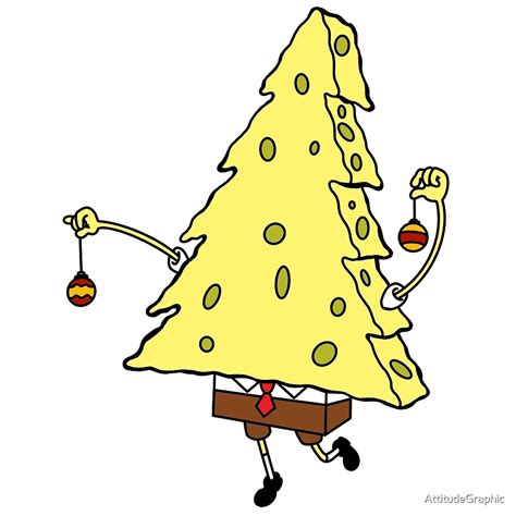 "Spongebob Christmas tree" by AttitudeGraphic | Redbubble