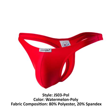 Mens Underwear Joe Snyder Js03 Pol Polyester Thong Ebay