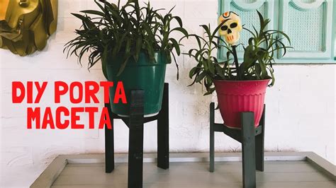 Diy Porta Macetas De Madera Super Facil Youtube