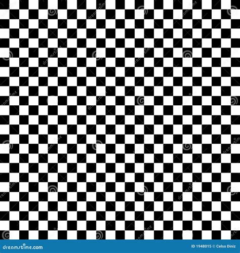 Black And White Check Pattern Stock Vector Illustration Of Checker