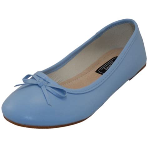 Womens Easy Usa Comfort Ballet Flat Shoes Light Blue Colorclose