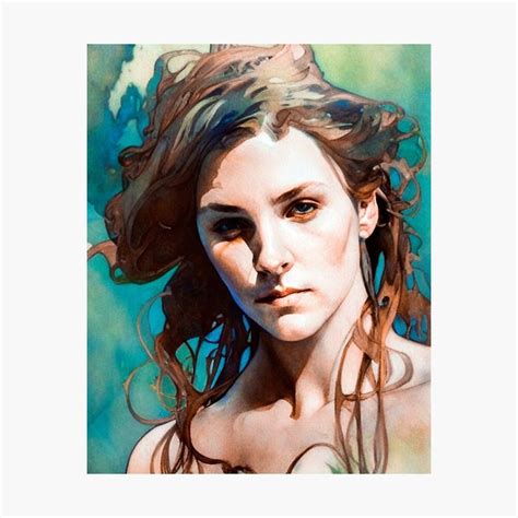 Impression Photo Watercolor Art Portrait Inspiration Mucha Ai