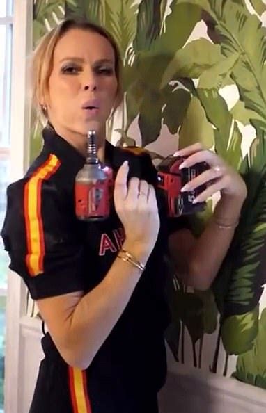 Amanda Holden Flaunts Her Figure In A Skimpy Blue Bikini As She Soaks Up The Sun During