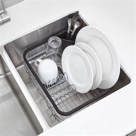 Sinkin Multi Use Dish Drying Rack Umbra Dish Rack Drying Sink Dish