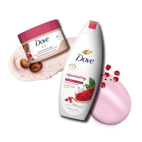 Dove Rejuvenating Bath And Skin Care T Set With Body Polish And Body Wash To Revive And