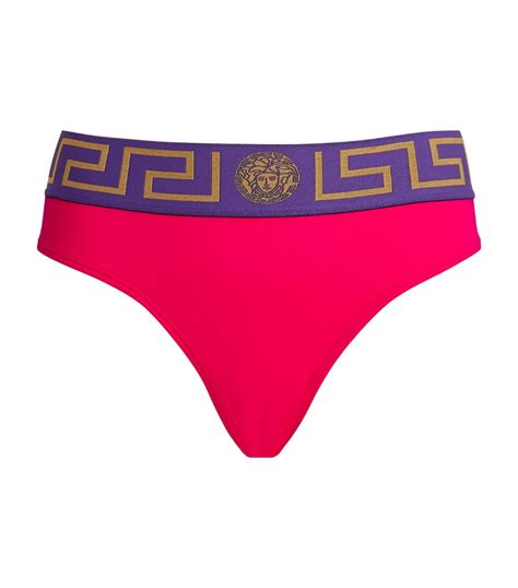 Womens Versace Pink Greca Bikini Bottoms Harrods Countrycode