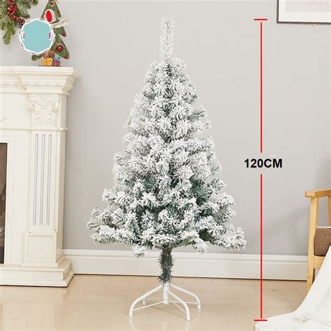 Jual 1 2 Meter Pohon Natal PVC SALJU LEBAT SNOW 4feet FROST 120 CM M