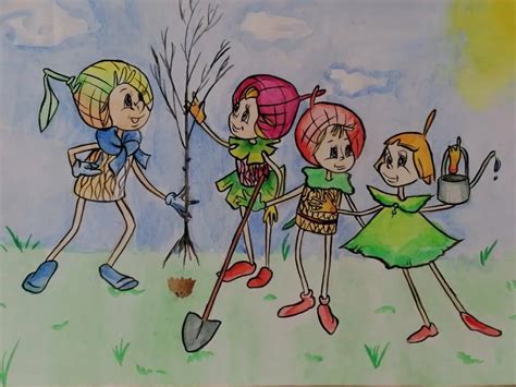 Эколята для детей для распечатки