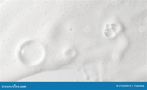 Abstract Background White Soapy Foam Texture Shampoo Foam With Bubbles