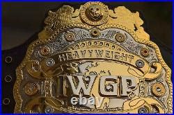 IWGP World Heavyweight Wrestling Championship Title Belt 6MM Zinc Metal