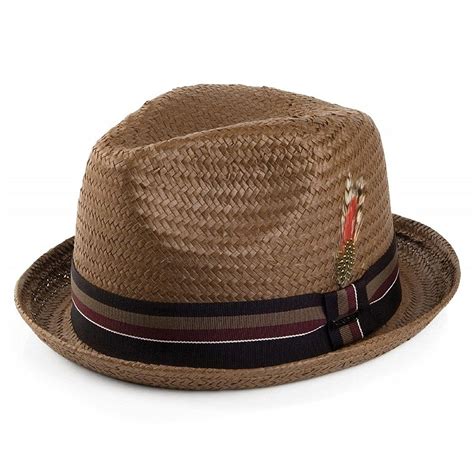 Tribeca Toyo Straw Fedora Hat Brown Cv110zmazhr Straw Fedora Straw Fedora Hat Hats For Men