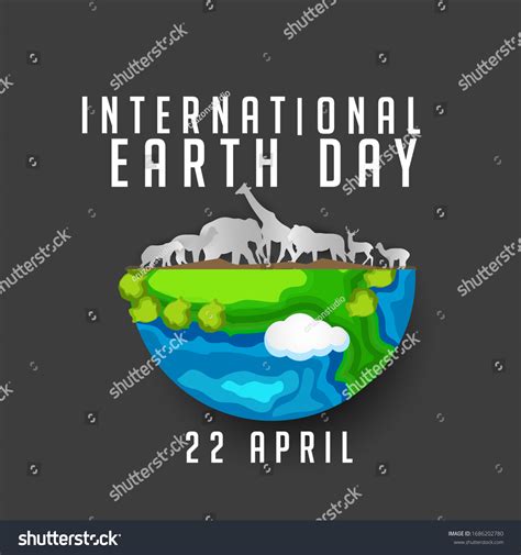 Happy Earth Day Banner Environment Safety Stock Vector Royalty Free