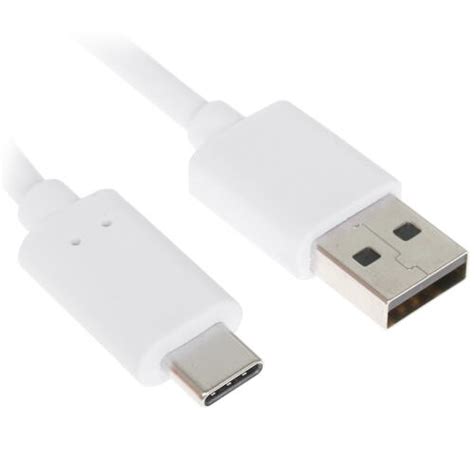 Купить Кабель круглый FinePower USB Type-C - USB 2.0 Type-A белый 2 м в ...