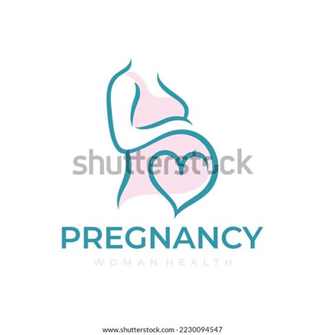 Pregnancy Logo Design Vector Template Pregnant Stock Vector Royalty