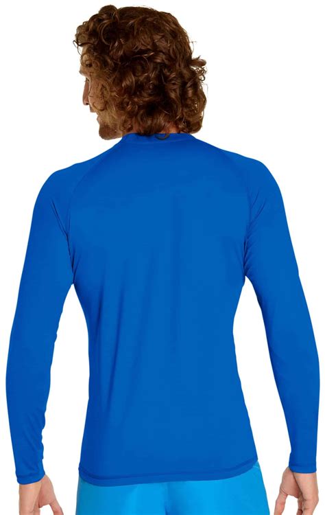 Womens Long Sleeve Rash Guard Royal Blue Wet Effect Inc