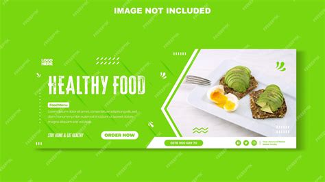 Premium Vector Healthy Food Banner Template 1