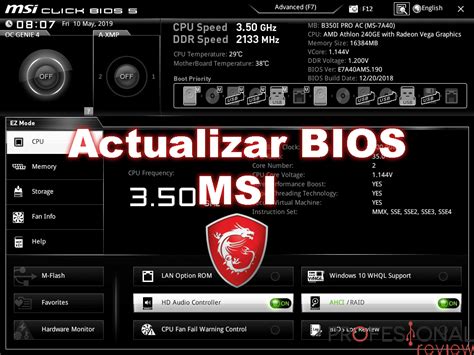 C Mo Actualizar Bios De Placa Msi Paso A Paso