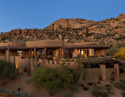 Modern Adobe House Exterior Desert House Plans Lodge Exterior