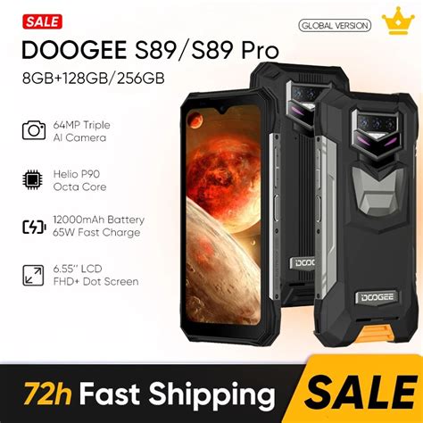 Doogee S89 Pro Rugged Phone 6 55 Fhd 64mp Ai Camera Helio P90