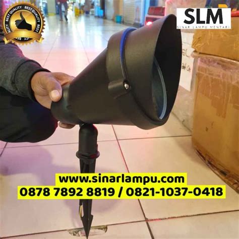 Kap Lampu Sorot Taman Tancap Par Cover Kaca Bening Sinar Lampu Mentari