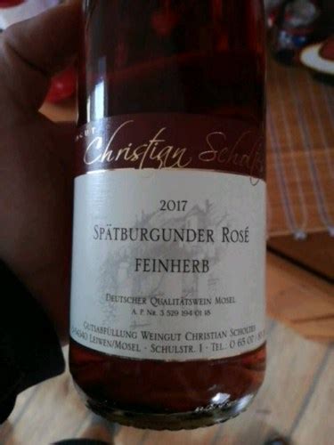 Christian Scholtes Spätburgunder Rosé Feinherb Vivino US