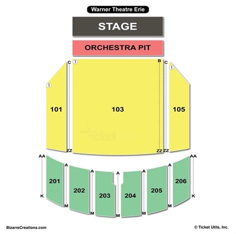 7 Photos Warner Theatre Seating Chart Erie Pa And Description - Alqu Blog