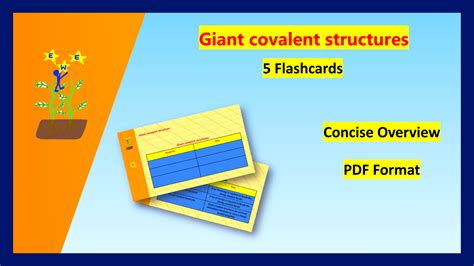 Giant Covalent Structures Flashcards Teaching Resources