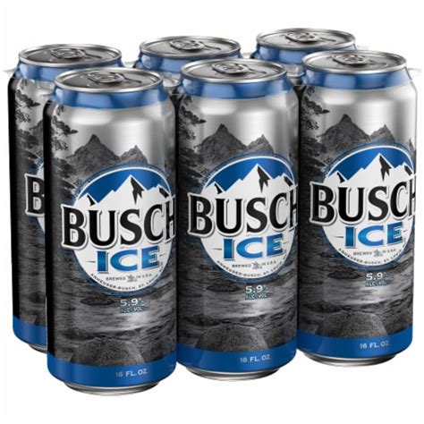 Busch Ice Beer, 6 cans / 16 fl oz - QFC