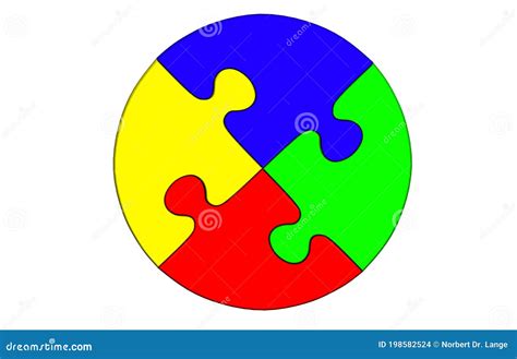 Interlocking Puzzle Pieces Stock Illustration CartoonDealer 8666218