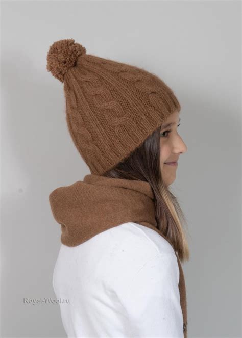 Шапка косичка верблюжья шерсть | Купить в Москве, СПб