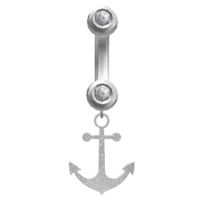 Silver Anchor Belly Ring | Roblox Item - Rolimon's