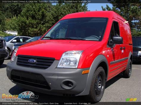 2010 Ford Transit Connect Xl Cargo Van Torch Red Dark Gray Photo 1