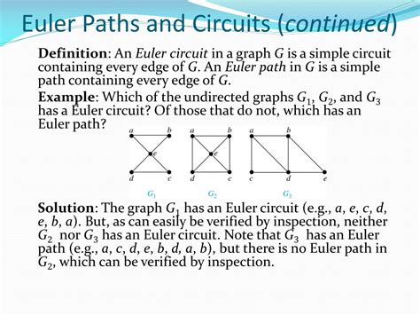 Ppt Euler And Hamiltonian Graphs Powerpoint Presentation Free Download Id8767996