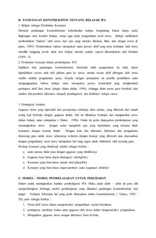 Model Model Pembelajaran Ipa Pdf