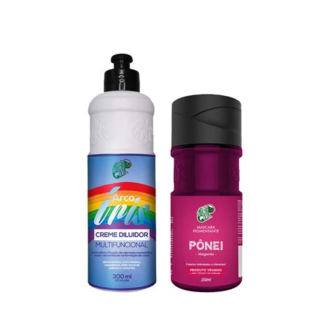 Kit Kamaleão Color Tonalizante Pônei e Creme Diluidor Arco Íris 300ml