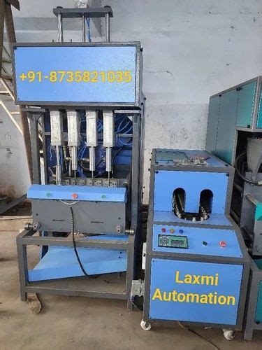 Semi Automatic 4 Cavity Pet Blowing Machine 100 ML TO 2 LTR