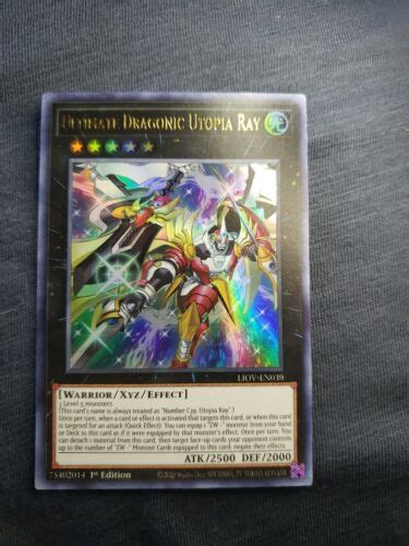 Ultimate Dragonic Utopia Ray LIOV EN039 Ultra Rare 1st Ed NM Yugioh