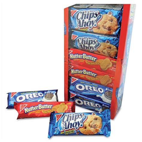 Nabisco Cookie Variety Pack Oreo Nutter Butter Chips Ahoy Snack Packs