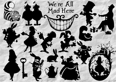 Alice In Wonderland Svg Files For Cricut And Silhouette