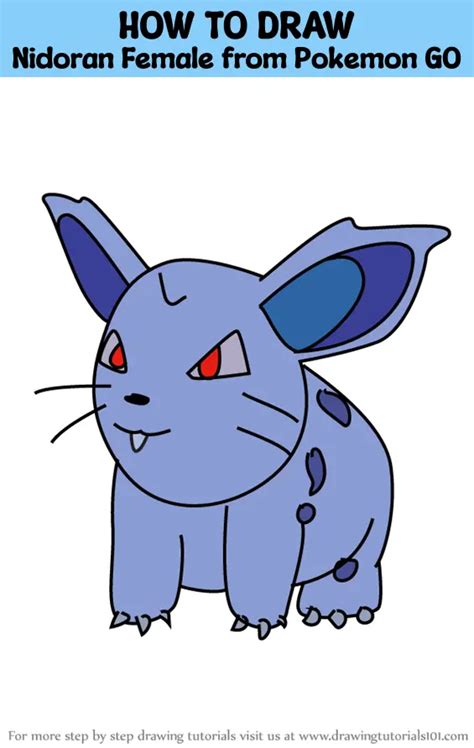 How To Draw Nidoran Female From Pokemon GO Pokemon GO Step By Step