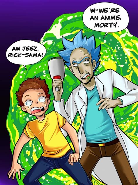 What If Rick And Morty Was An Anime 10 Awesome Pieces Of Anime Style Fan Art We Love