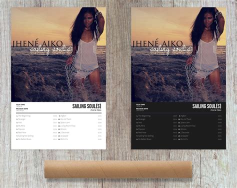 Jhené Aiko Sailing Souls Album Cover Poster for Home Etsy