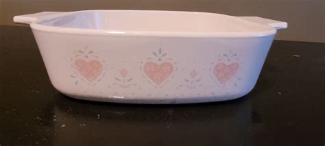 Corning Ware Forever Yours Pink Hearts A B Liter Casserole