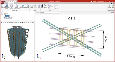 StruBIM Rebar Coupling Beams CYPE