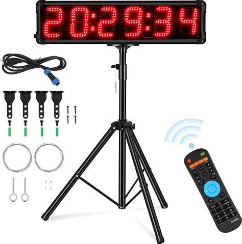 Amazon Hanchen Digits Led Race Timing Clock Double Sided Led